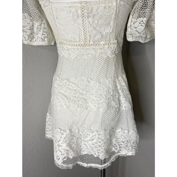Free People Be Your Baby White Lace Babydoll Dress - Picture 10 of 13